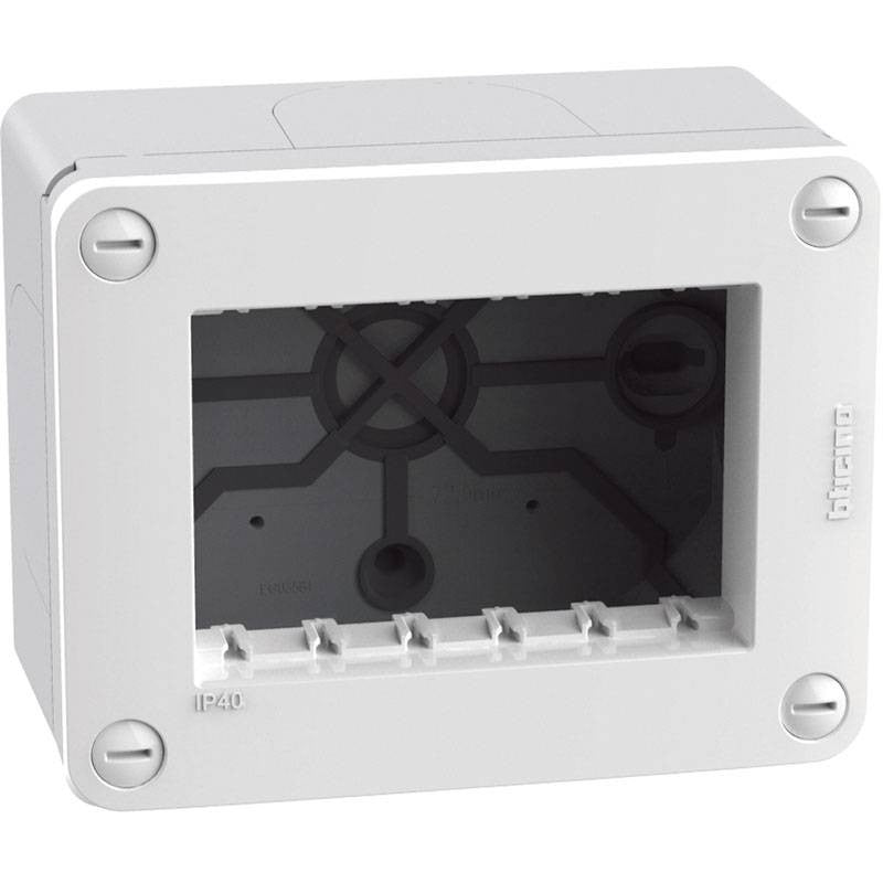 MATIX GO Scatola idrobox 3 moduli IP40 bianca 28403W - 28403G MATIX GO Scatola idrobox 3 moduli IP40 bianca 28403W - 28403G